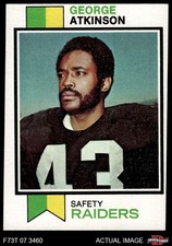 1973 Topps #187 George Atkinson Raiders Morris Brown 4 - VG/EX