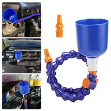 27" Bendable Flexible with Switch Crankcase Funnel  Engine Oil Liquid Fill Tool