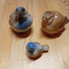 Porzellan Spatzenfamilie  