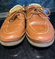Ladies size 7 Flat Soled Bowls Shoes Brown