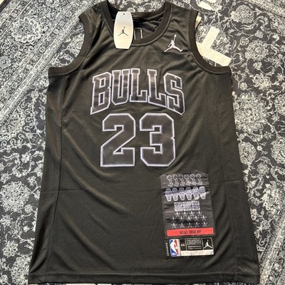 Michael Jordan MVP Medium Swingman Chicago Bulls Black Jersey size