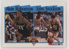 1991-92 NBA Hoops League Leaders Alvin Robertson John Stockton #310 HOF 14m3