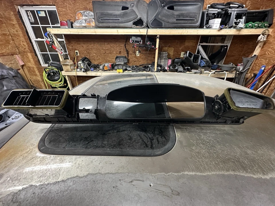 92-95 Honda Civic painel moldura acabamento aberturas cluster surround - Imagem 2 de 3