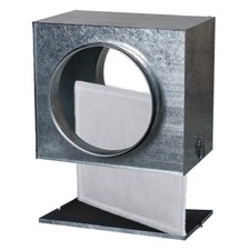 Line Circular Duct Mounted Ventilation Filter Box In