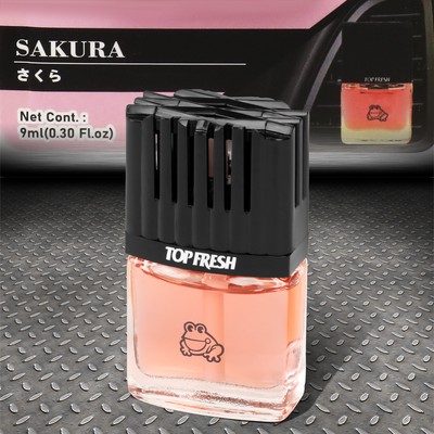 TREEFROG TOP FRESH CHERRY BLOSSOM SCENT CAR VENT CLIP-ON STYLE AIR FRESHENER 9ML