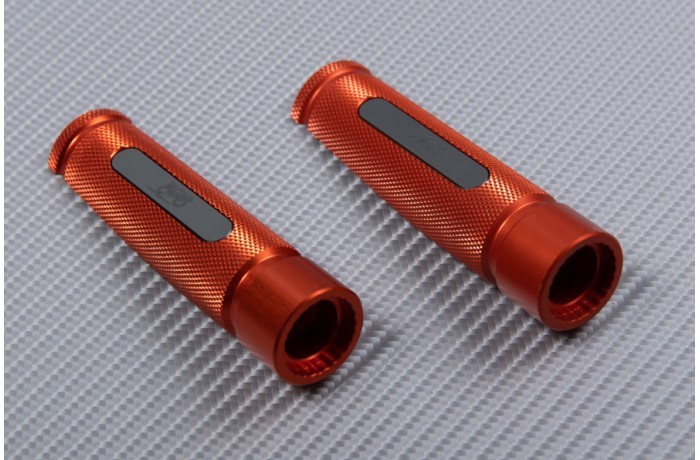 Cale-pieds passager orange et titane pour Triumph Speed Triple 1050 R 2016-2018 - 4