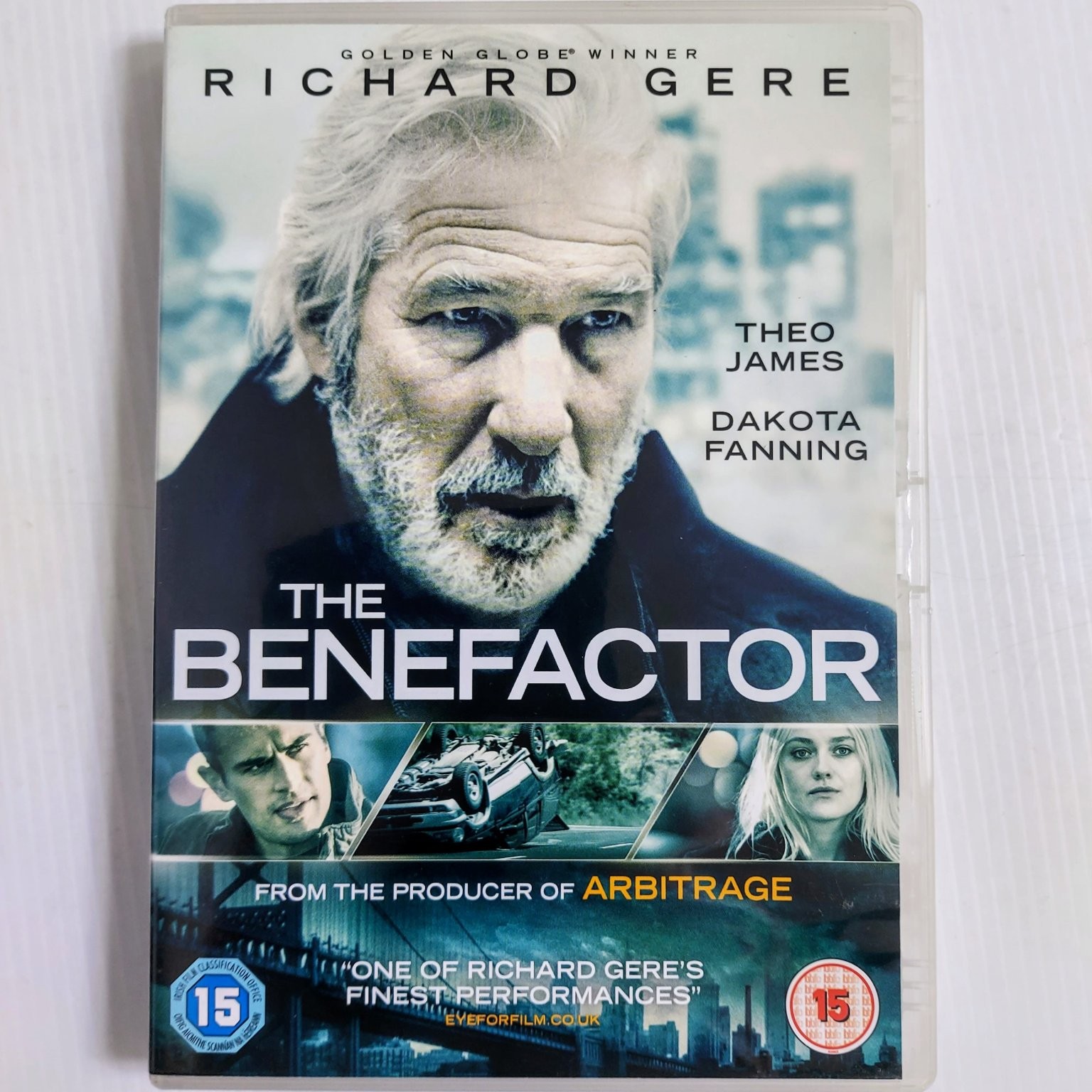 The Benefactor DVD 2016 Richard Gere Theo James Dakota Fanning Drama