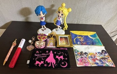 Sailor Moon Lot Trading Magnets Pins Keychain Pouch Pen Qposket Figures
