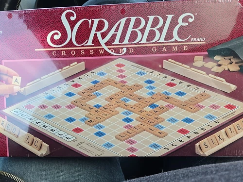 Vintage 1989 Hasbro Parker Brothers Scrabble Crossword Board Game Complete Seale