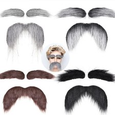 Self Adhesive Fake Mustache Eyebrow Beard Set Halloween Costume Props