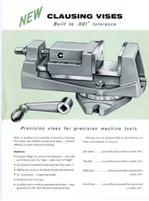 Clausing 8636 & 8637 Vises Clausing Co Kalamazoo Michigan sales brochure