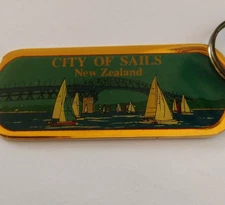 City of Sails New Zealand Souvenir Keychain
