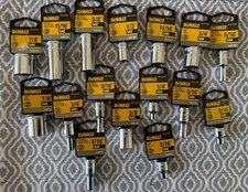 Lot Of Dewalt 38 Inch Drive Sockets Sae 12 Point New With Tags 16 Total