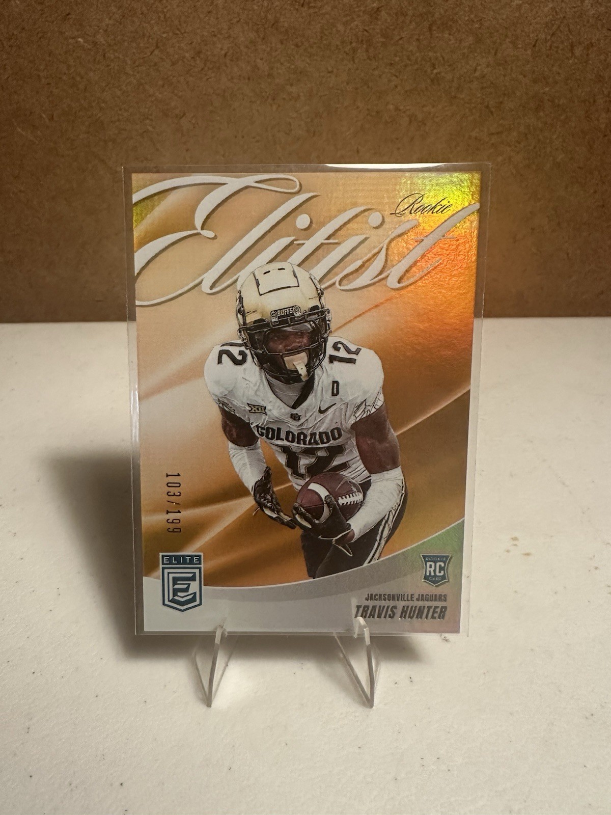 2025 Panini Donruss Elite - Rookies Travis Hunter #114 Orange /199 (RC)
