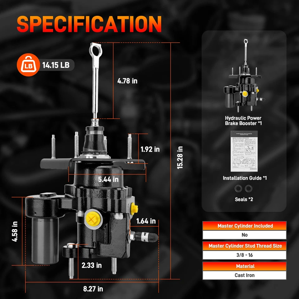 Potenciador de freno hidráulico para Ford F250 F350 F450 F550 Super Duty 2011-2015 Foto 2 de 4