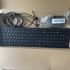 HP USB WIRED KIT  SLIM KEYBOARD TPC-C0035  and MOUSE  Open Box ~ Free Ship ~