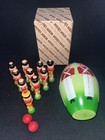 Small Wood Soldier Bowling Set-in Egg-Shaped Container With Original Box — photo 1