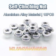 Aluminium Alloy Self-Clinching Nut M2.5-M6 For Sheet Metal Electronics Assembly