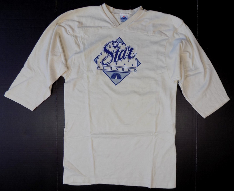 NBC Star Weekend Vintage XL Beige T Shirt H.L. Miller Peacock Heavy Cotton