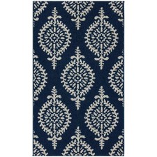 2'6"x4' Washable Paisley Tufted Accent Rugs Indigo - Threshold