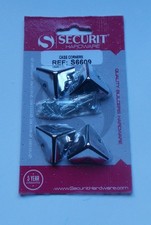 Qty 4 - Case Corners - Covers Protectors Box Trunk Chest - Nickel Plated New