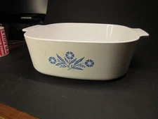 Vintage Corning Ware A-84-B 4 Quart Casserole Dish Blue Cornflower No Lid
