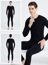 Men's Winter Thermal Fleece Lined Long Johns Warm Underwear Top Pants 2PC Set US