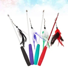 Cat Teaser Retract Fishing Rod Cat Teaser cat teasing stick pet supplies