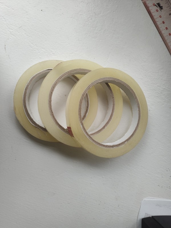1/2" x 72 yds. Cello Tape Roll Clear - 3" Diameter - 3 ROLLS