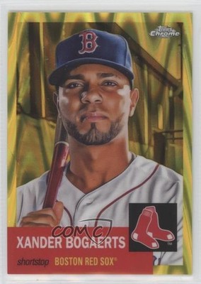 2022 Chrome Platinum Anniversary Yellow RayWave Refractor Xander Bogaerts 0z0v