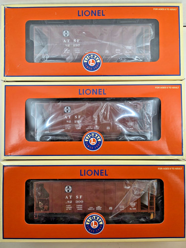 Lionel Santa Fe ATSF PS-2 2 bahías tolva cubierta paquete de 3 6-11878 NUEVO | Condition: New