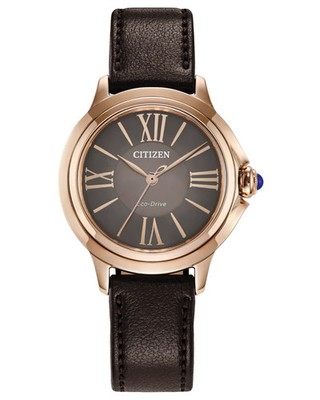 Citizen L Ceci Eco-Drive Brown Dial Ladies Watch EM1163-09X