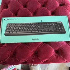 Logitech K120 USB Keyboard 920-002478 Spill Resistant New Open Box
