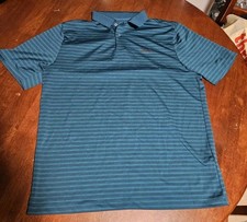 Mens UA Under Armour Muscle Golf Polo Shirt Top Playoff Stripe Athletic Tee