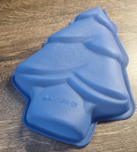 Silikonform Tannenbaum Silikonbackform Tupperware Blau Spülmaschinenfest - Bild 1 von 5