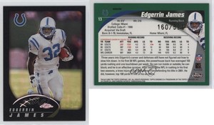 2002 Topps Chrome Black Refractor /599 Edgerrin James #13 HOF