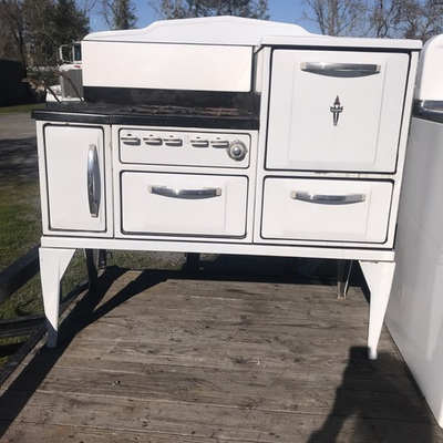 #ad #ad Vintage Wegdewood Gas And Wood Stove Used Original Pick Up Only $975.00