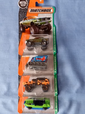2015 Matchbox MBX Explorers 4 x Modelle Mustang, Swamp Commander etc - Sealed Neu