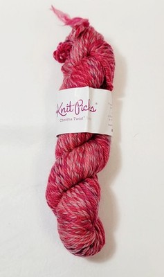 Red Velvet 100gr 127yd Knit Picks CHROMA TWIST BULKY sw Merino Wool+Ny YARN