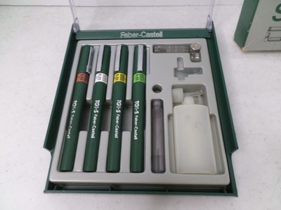 Faber Castell TG1 System Technical Drafting 4 Pen Set- No Ink or