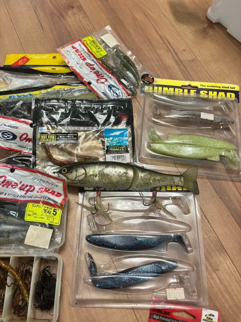 Fishing Lure Bass fishing worm lure line set unused items also available - Image 5