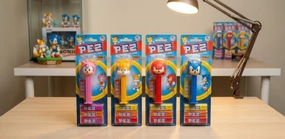 Sonic the Hedgehog PEZ Set Bundle Amy Tails Knuckles Dispensers + Refills Candy - Image 1 of 4