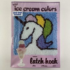 Betty's Latch Hook Kit Ice Cream Unicorn Beginners New In Box Sealed