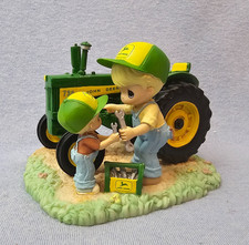 Precious Moments John Deere We’re Fixin’ To Have Some Fun Farm Days Mechanic EUC
