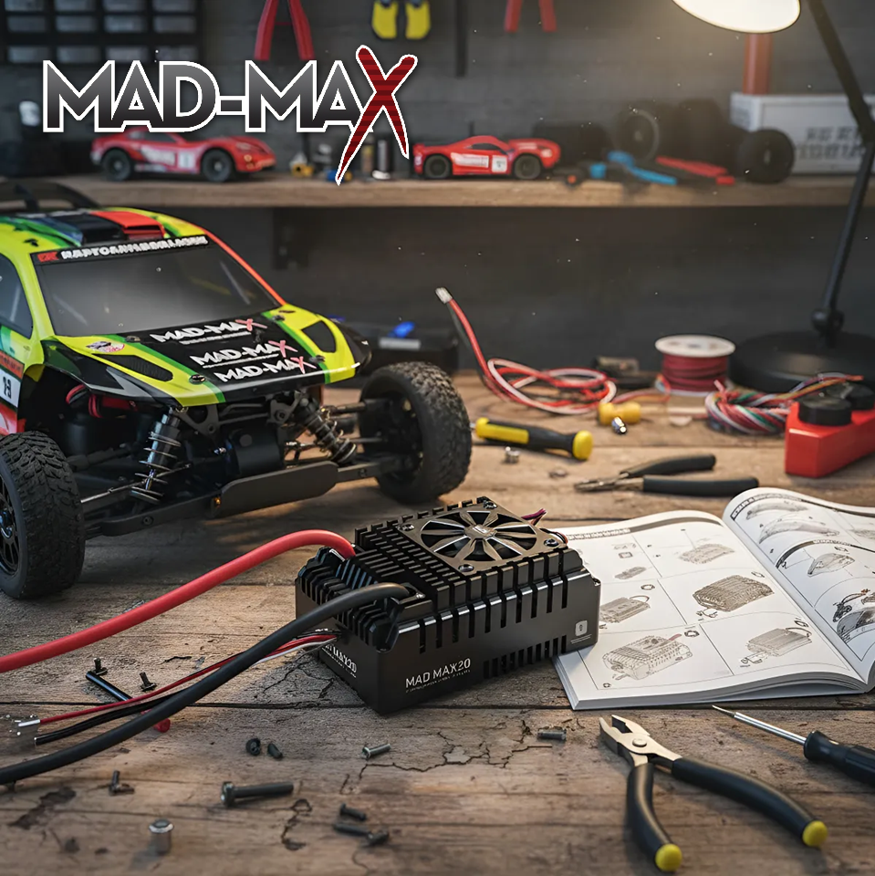 Variateur Mad Components MadMax 10-Series 32Bit – 6-12S LiPo – Pour RC 1/5