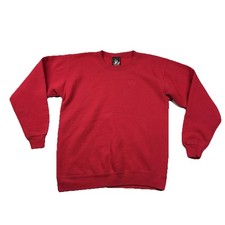 Vintage JC Penney USA Sweatshirt Youth XL Olympics Embroidered Solid Red 80s 90s