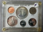 1867-1967 Canada Silver 6 Coin Set Centennial Housed in Hard Plasticl Holder