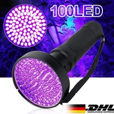 UV Taschenlampe Schwarzlicht 100 LED Taschenl...