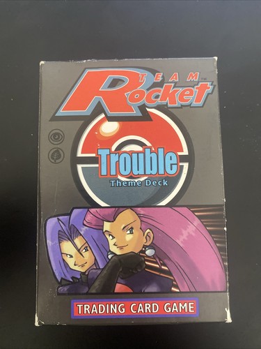 Pokémon Theme Deck Team Rocket Trouble Box Only No Cards Open Vintage 1999