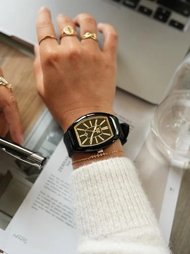 Reloj ICE-WATCH ICE Boliday 024031 Damas Negro Dorado Fecha Subesfera Pequeño Japón Foto 2 de 3